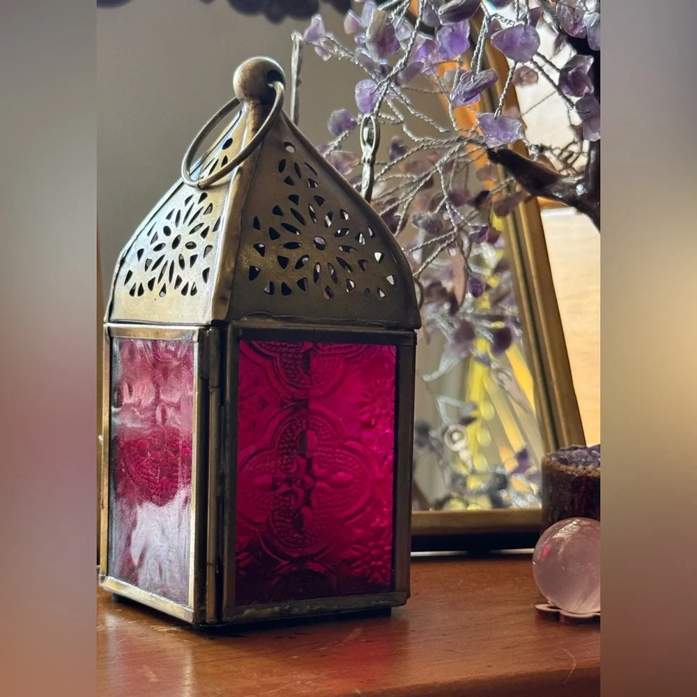 Pink BoHo Decorative Lantern 💖